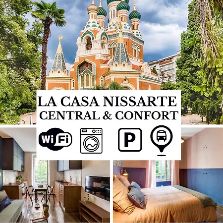 La Casa Nissarte - Centre Pres Gare - Wifi -parking , Confort Et Cosy Apartment