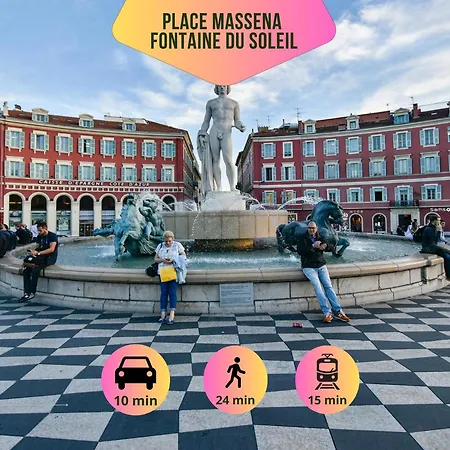 Casa Nissarte - Near Train Station - Parking - Confort & Cosy- Ac アパート ニース